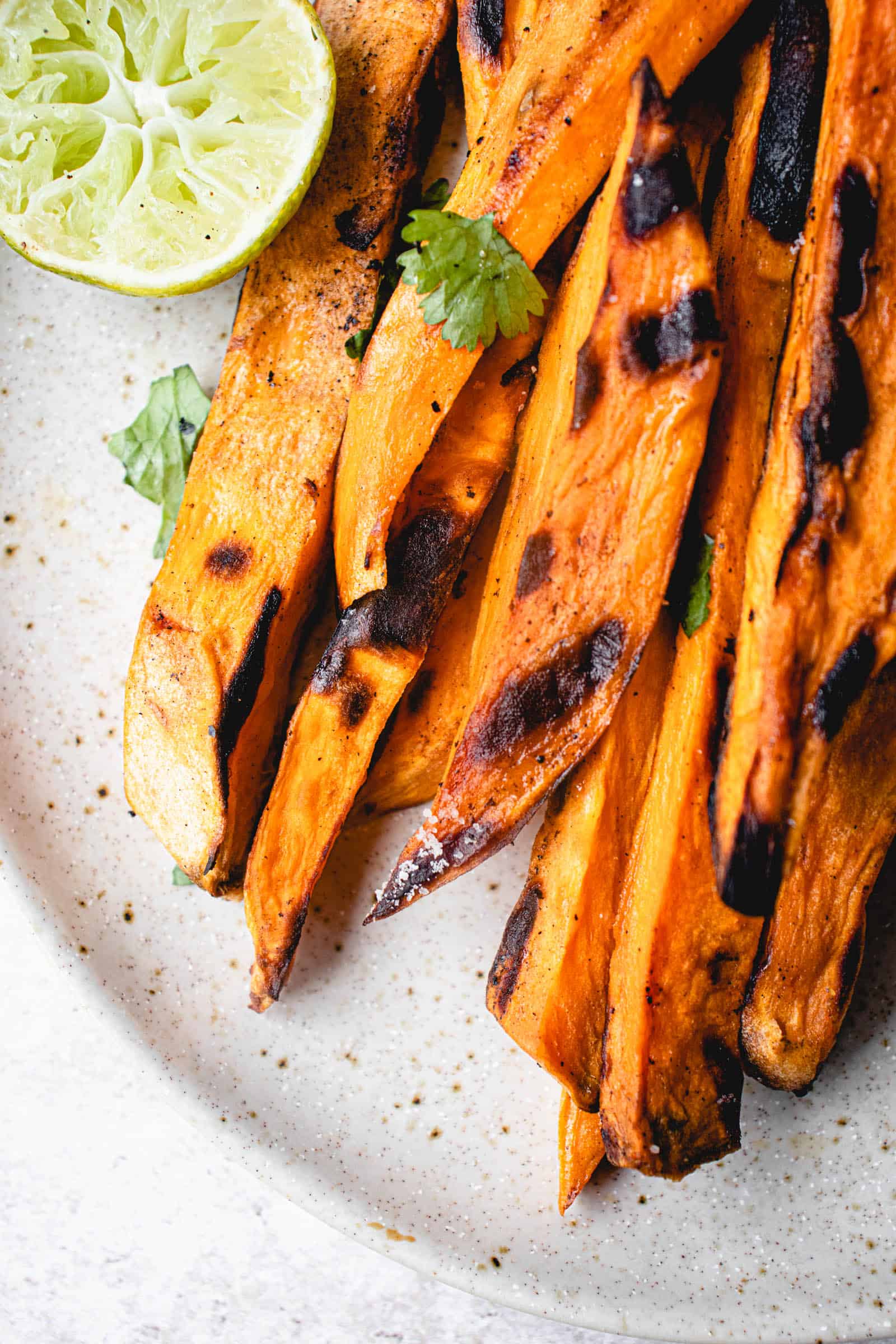 Grilled Sweet Potato Fries - Eating by Elaine
