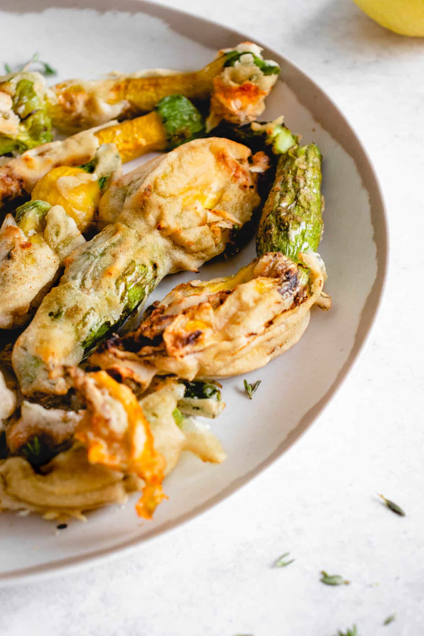 Tempura Zucchini Blossoms (AIP, paleo, vegan) • Heal Me Delicious