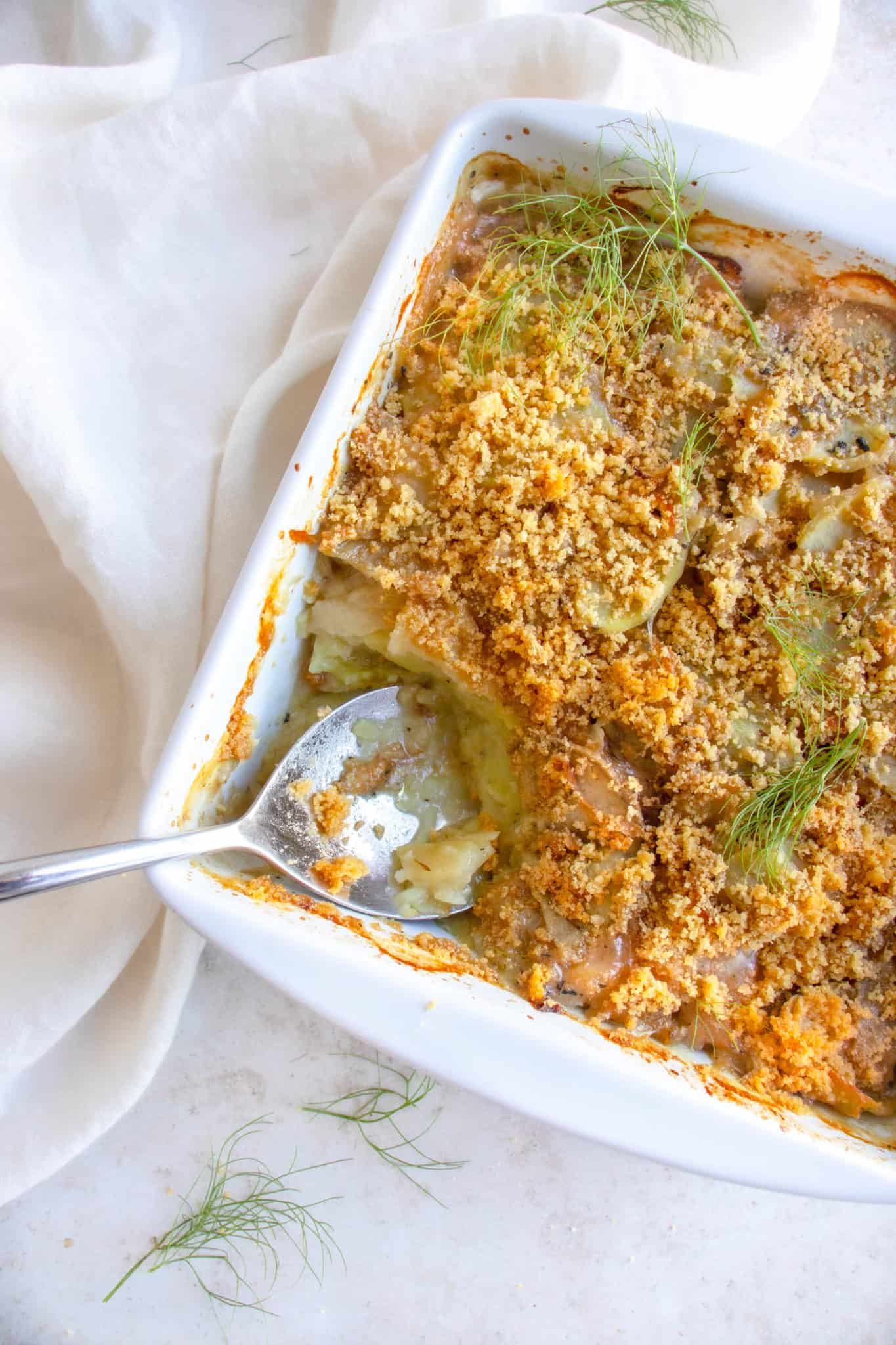 Sweet Potato and Fennel Gratin (Dairy free, AIP, paleo)• Heal Me Delicious