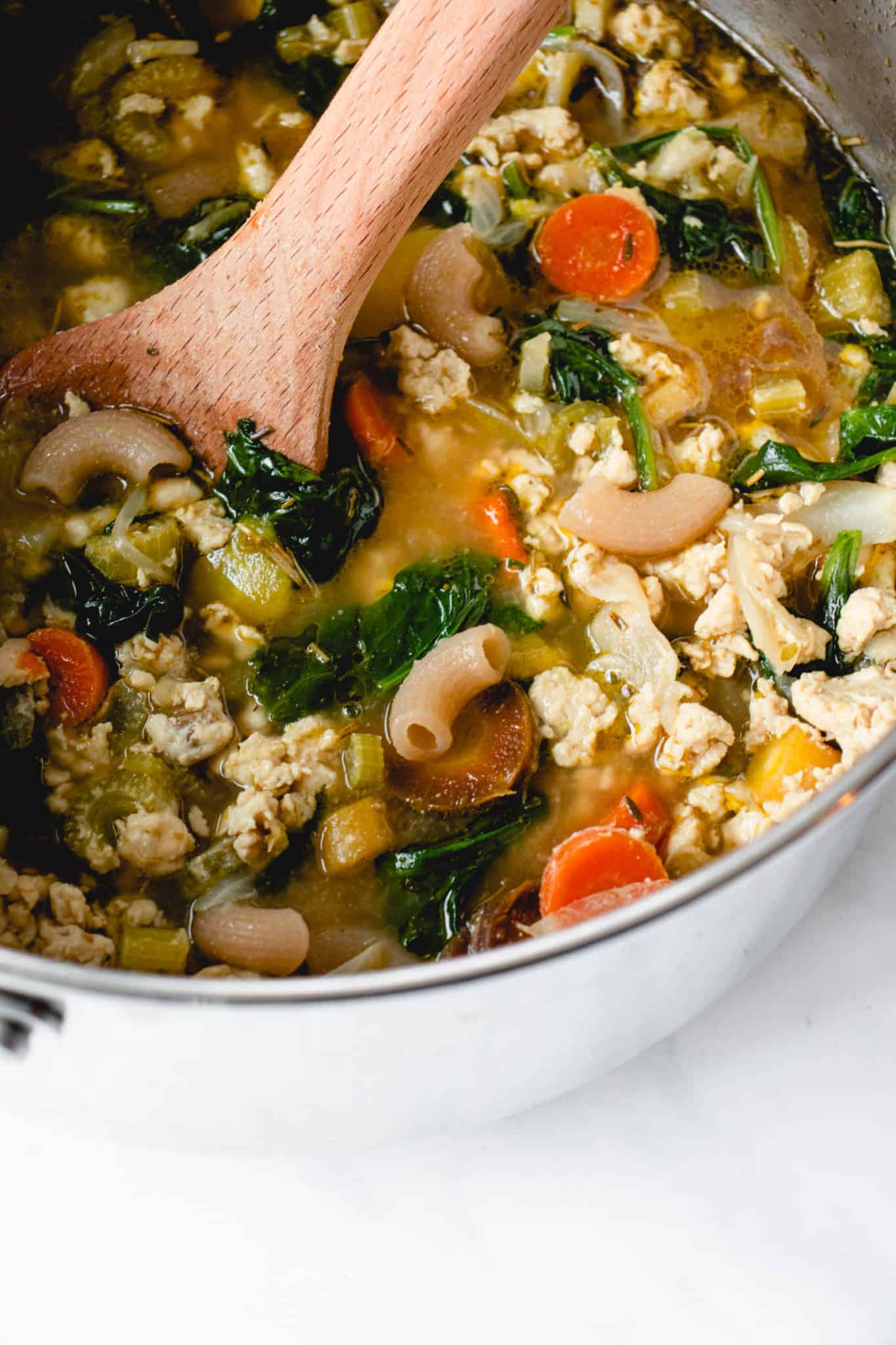 Hearty Ground Turkey Soup with Vegetables (paleo) • Heal Me Delicious